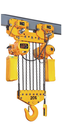 20噸環(huán)鏈電動(dòng)葫蘆八組鏈條穿法